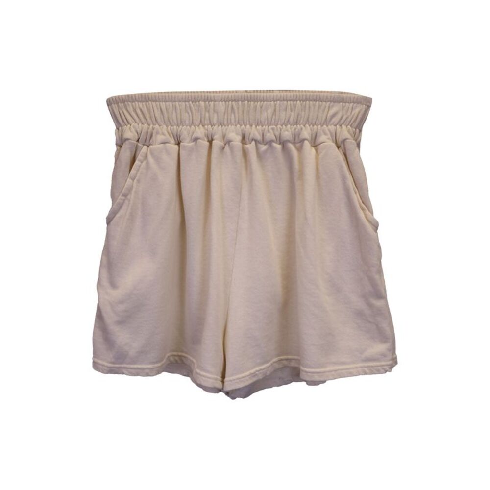Frankie Shop Jaimie Shorts in Ivory Cotton